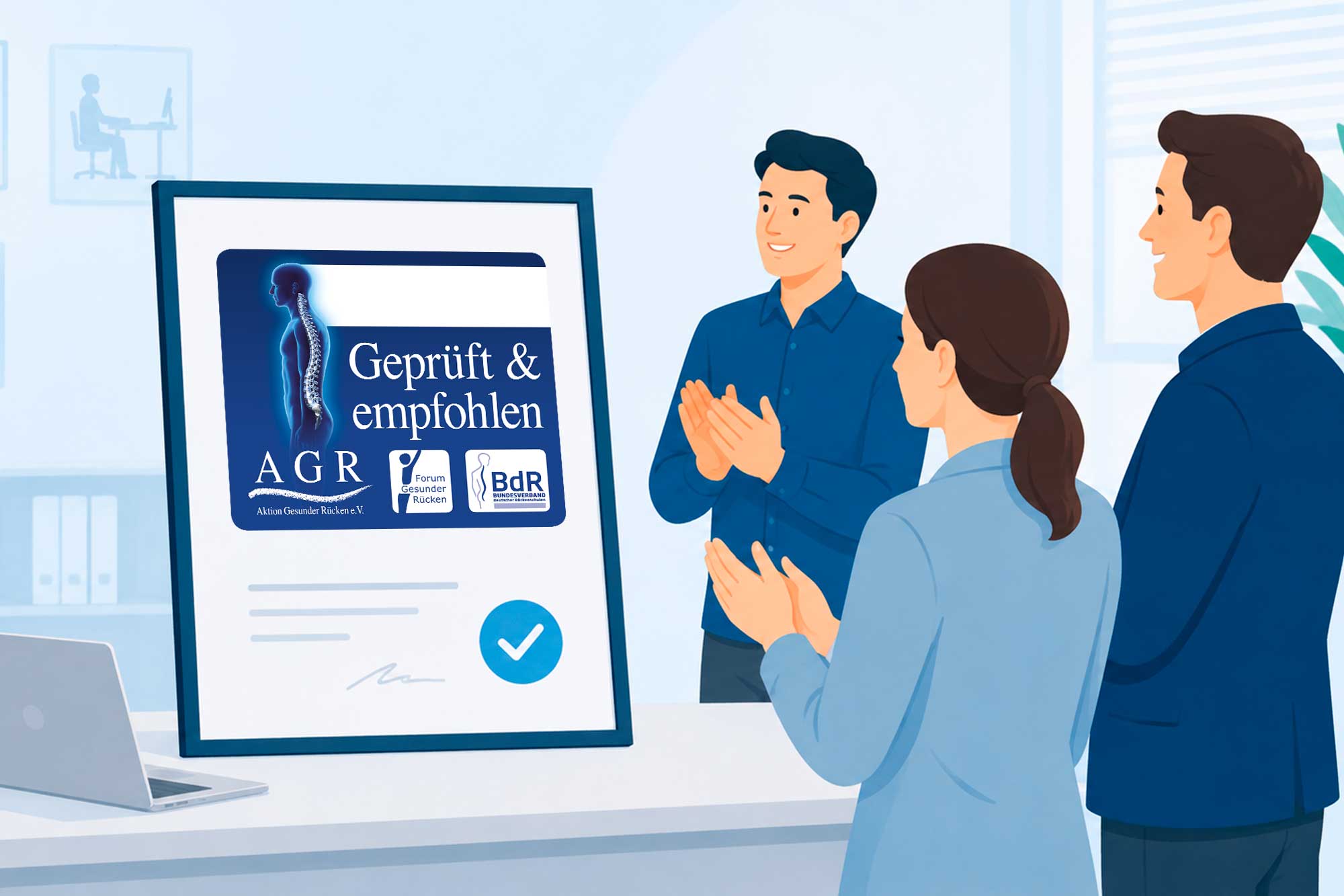 Verleihung des AGR-Gütesiegels nach erfolgreicher Prüfung